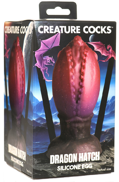 Dragon Hatch Silicone Egg Large - Extra dicker Analplug 3