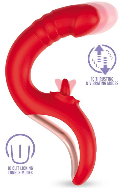 Drako Vibe With Thrusting & Licking Tongue - Vibrator 1