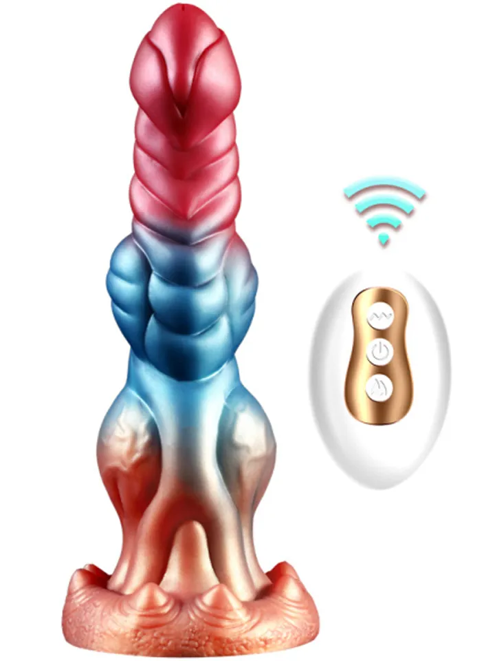 Drakolis Vibrating & Heating Dildo 25 cm - Dragon dildo 1