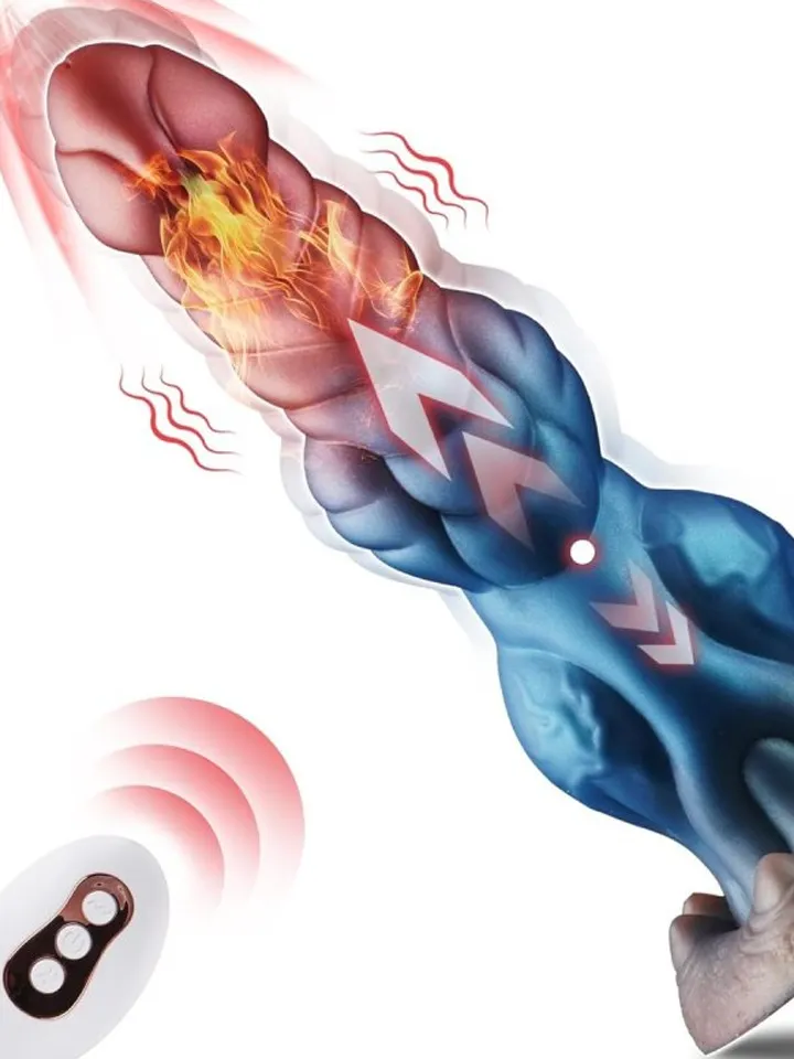 Drakolis Vibrating & Heating Dildo 25 cm - Dragon dildo 2 [full]