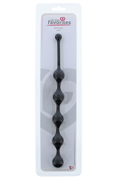 Dream Toys Five Beads Anal Black - Anal-Kugeln 2
