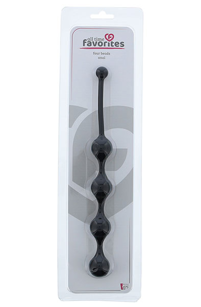 Dream Toys Four Beads Anal Black - Anal-Kugeln 2