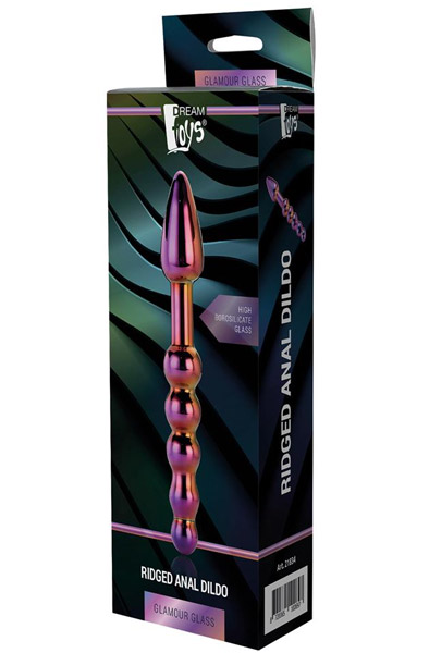 Dream Toys Glamour Glass Ridged Anal Dildo - Glas-Dildo 3