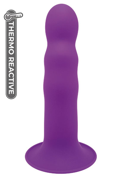 Dream Toys Premium Ribbed Dildo Purple - Dildo 1