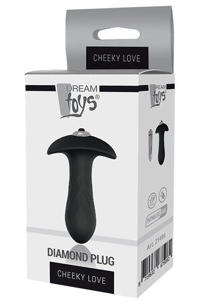 Dream Toys Single Speed Diamond Plug - Vibrierender Analplug 2