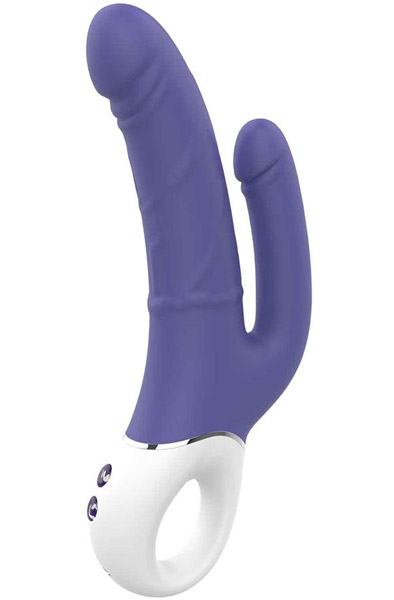 Dream Toys Vibes Of Love Double Pleasure - Vibrierender Doppel-Dildo 1