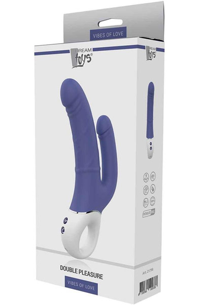 Dream Toys Vibes Of Love Double Pleasure - Vibrierender Doppel-Dildo 3