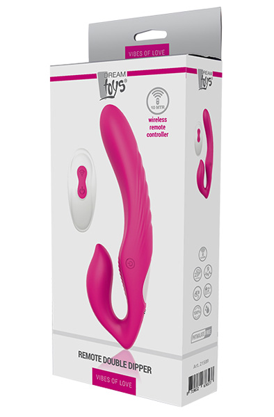 Dream Toys Vibes Of Love Remote Double Dipper - Strap-on 2