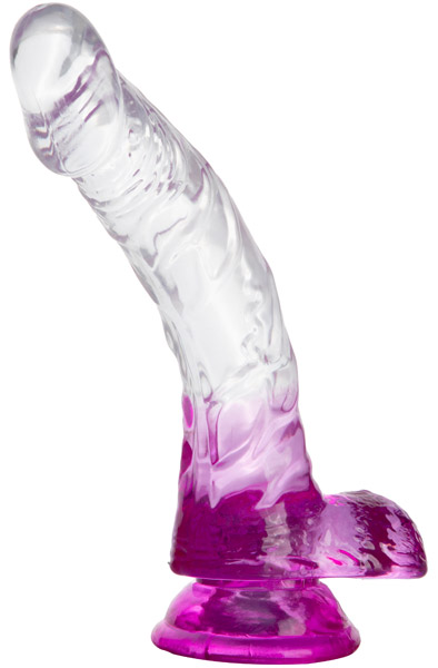 Dual Color Curved Dildo Pink 18 cm - Dildo 1