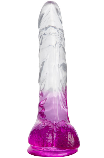 Dual Color Curved Dildo Pink 18 cm - Dildo 2