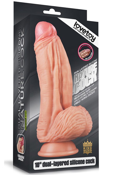 Dual-Layered Nature Cock Silicone 24,5 cm - XL Dildo 5
