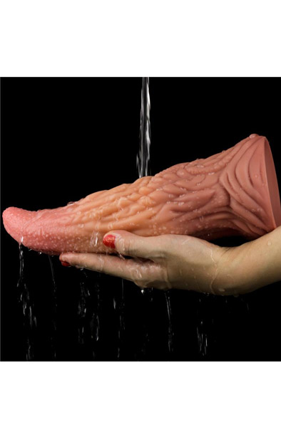 Dual Layered Platinum Silicone Tongue 25 cm - Dildo 3