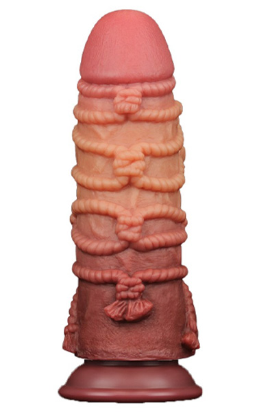 Dual Layered Silicone Cock With Rope 24,5 cm - XL Dildo 3