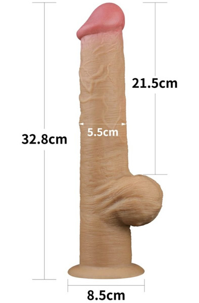 Dual-Layered Silicone Handle Cock 33 cm - Dildo 2