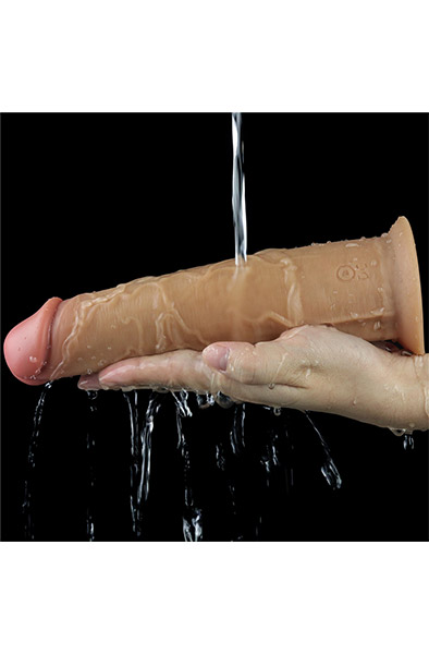 Dual-Layered Silicone Vibe With Rotation 20,5cm - Vibrierender Dildo 6
