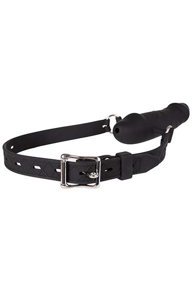 Dual Penis Silicone Gag Adjustable & Breathable - Knebelball mit Dildo 2