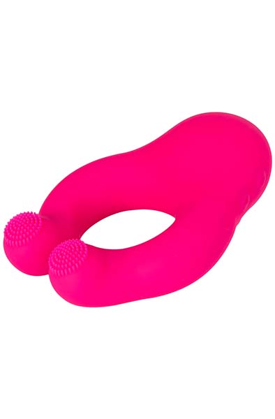 Duo Vibrating Cock Ring With Air Pressure Pink - Vibrierender Penisring 3