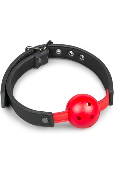 Easytoys Ball Gag With PVC Ball Red - Knebelball 1