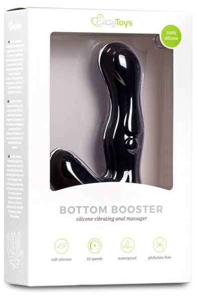Easytoys Black Silicone Perineum Tickler - Prostata-Vibrator 3