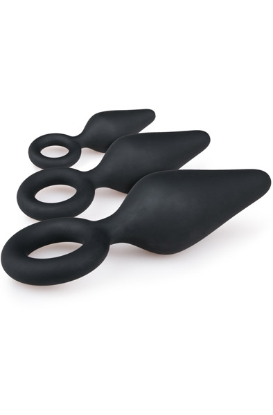 Easytoys Buttplug Set With Pull Ring - Analplug Set 2