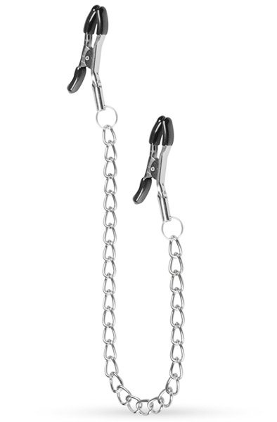 Easytoys Classic Nipple Clamps With Chain - Brustklammern mit Kette 1