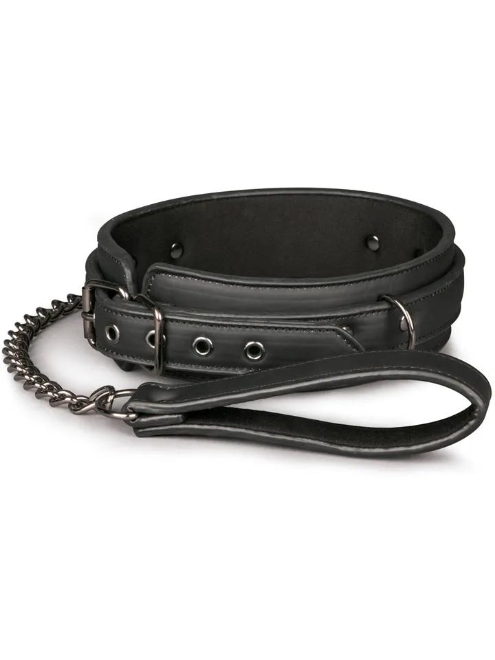 Easytoys Fetish Collar With Leash - Bondage Collar & Couple 1