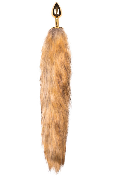Easytoys Fox Tail Plug No. 1 Gold - Analplug in Tierform 1