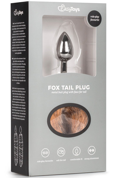Easytoys Fox Tail Plug No. 7 Silver - Analplug in Tierform 2