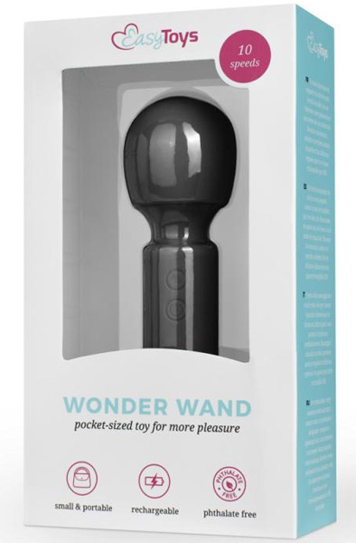 Easytoys Mini Vibe Wand Vibrator Black - Zauberstab/Massagestab 3