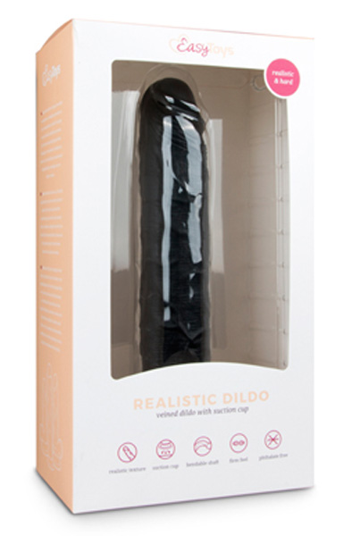 Easytoys Realistic Dildo Black 28,5 cm - XL Dildo 2
