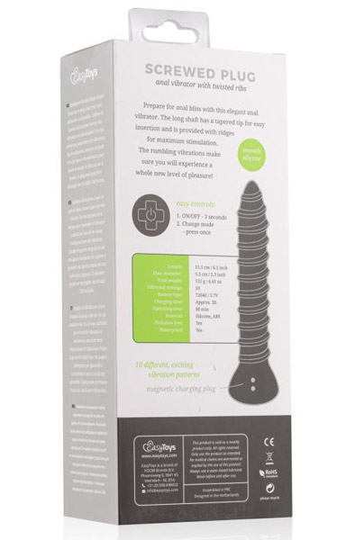 Easytoys Screwed Plug Anal Vibrator Large - Vibrierender Analplug 4