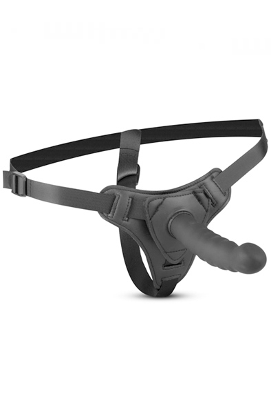 Easytoys Silicone Strap-On Bended 14,5 cm - Umschnalldildo mit Geschirr 1