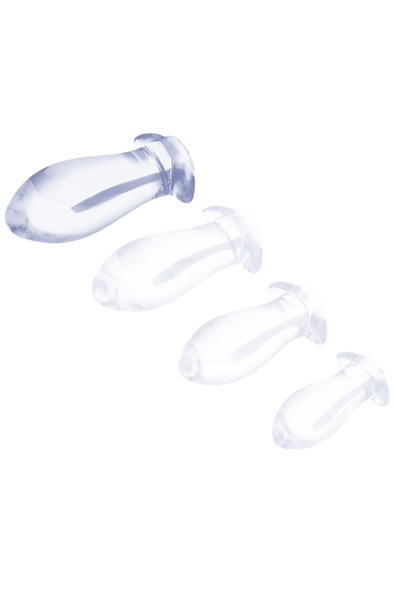 Eggplay Clear Transparent Plug XL 18,5 cm - XL Buttplug 2