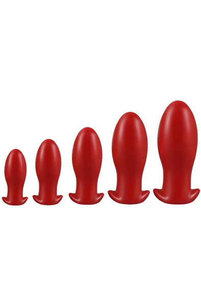 Eggplay Plug Drakar Egg Red Medium - Extra dicker Analplug 3