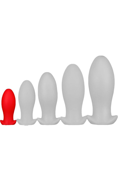 Eggplay Silicone Plug Saurus Egg Red Small - Extra dicker Analplug 1