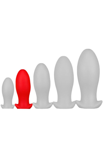 Eggplay Silikon Plug Saurus Ei Rot Mittel - Extra dicker Analplug 1