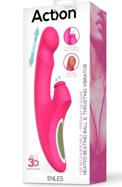 Enles Vibe With Beating Ball, Thrusting & Heat - Vibrator 3