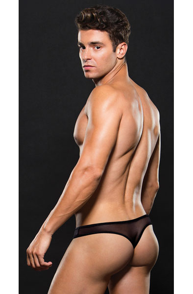 Envy Menswear Mesh-Hose Schwarz - Jockstrap 2