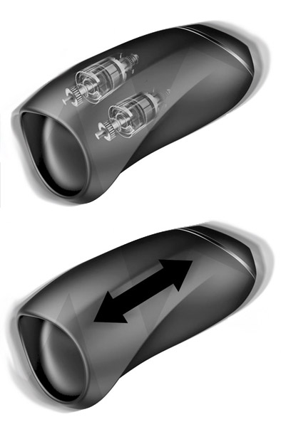 Evony Oral Sex Male Masturbator Suction & Vibration 2 Motors - 1