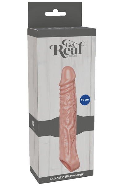 Extension Sleeve Light Skin Large 19 cm - Penisverlängerung/Penishülle 3