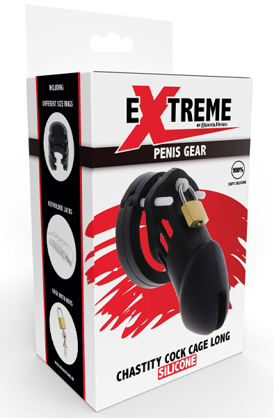 Extreme Chastity Cock Cage Slicone Large - Keuschheitskäfig 5