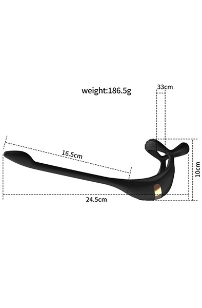 Extreme Double Fun With App Function - Prostatavibrator mit Penisring 2