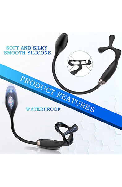 Extreme Double Fun With Remote Control - Prostatavibrator mit Penisring 5