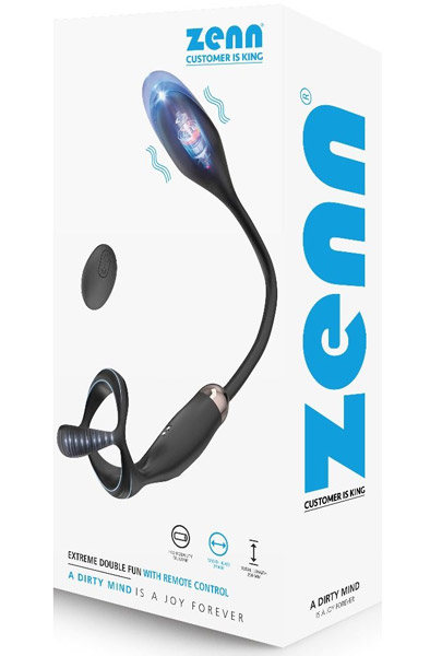 Extreme Double Fun With Remote Control - Prostatavibrator mit Penisring 8