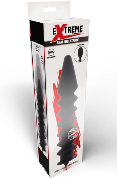 Extreme Inflatable Ribbed Plug 38 cm - Aufblasbarer Analplug 4