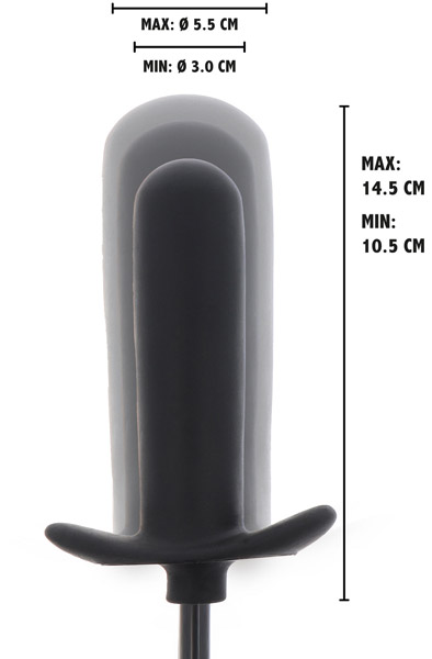 Extreme Inflatable Smooth Starter Plug 14,5 cm - Aufblasbarer Analplug 2