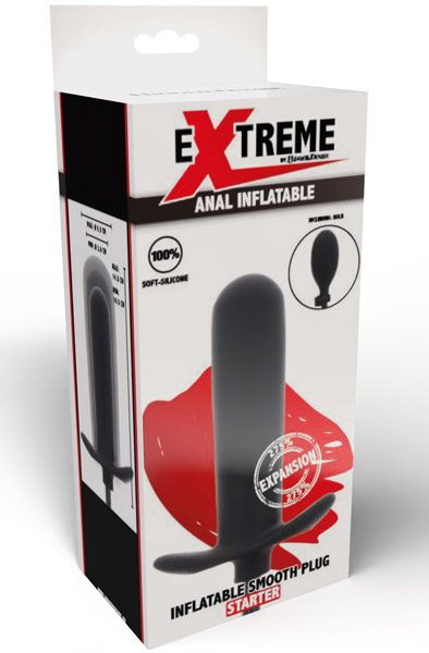 Extreme Inflatable Smooth Starter Plug 14,5 cm - Aufblasbarer Analplug 3