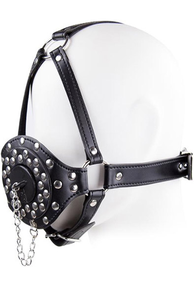 Face Harness Strap Toilet Lid Gag Adjustable - Knebel mit Geschirr 1