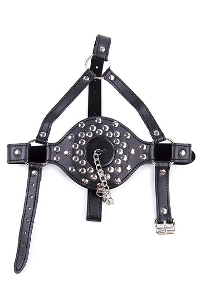 Face Harness Strap Toilet Lid Gag Adjustable - Knebel mit Geschirr 2