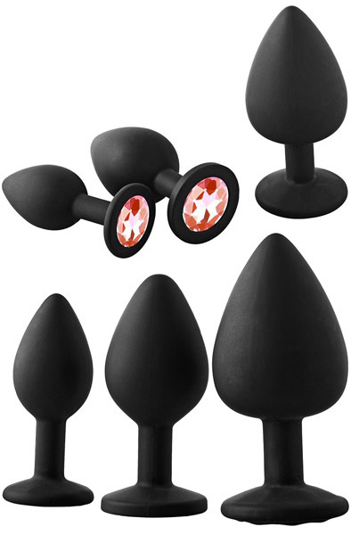 Fantasstic Anal Training Kit Red Stone - Analplug Set 1